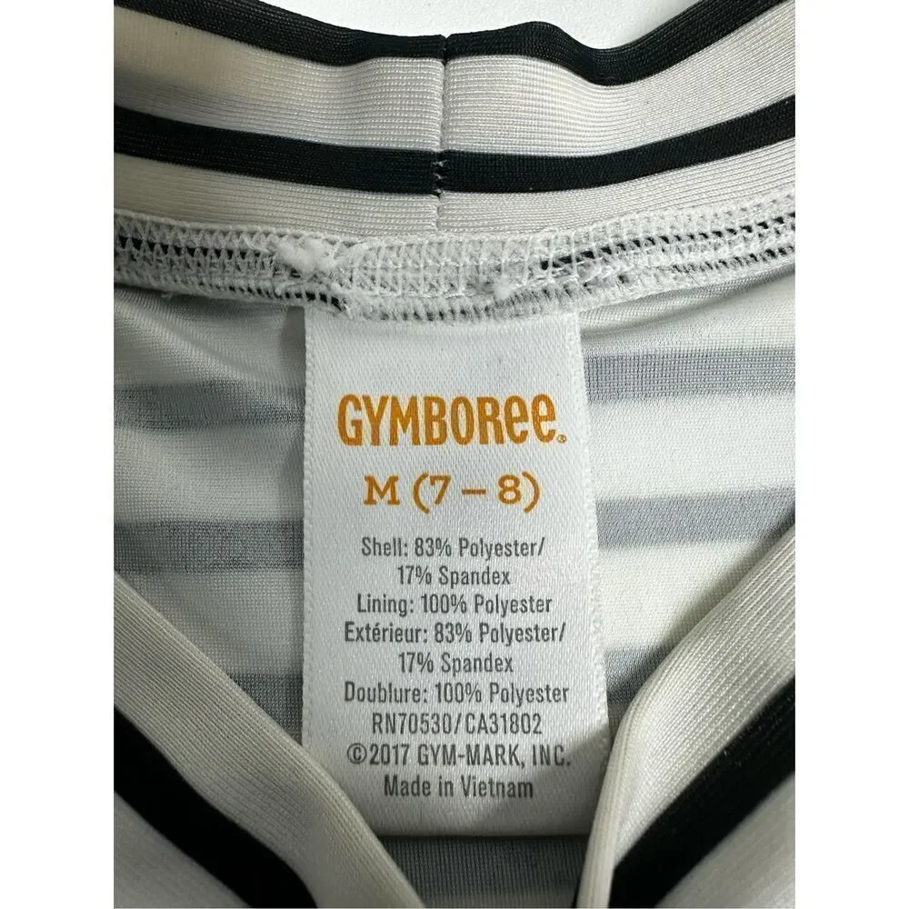 Gymboree Floral Stripes Rash Guard swim Shirt US Girls Size 7/8